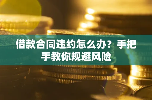 北京借款合同违约怎么办？手把手教你规避风险