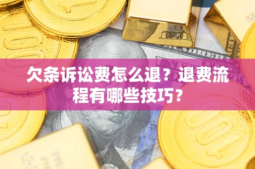 北京欠条诉讼费怎么退？退费流程有哪些技巧？