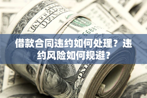 北京借款合同违约如何处理？违约风险如何规避？