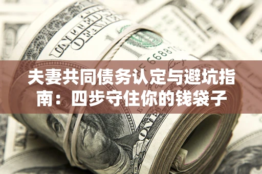 北京夫妻共同债务认定与避坑指南：四步守住你的钱袋子