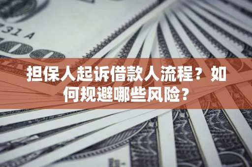 北京担保人起诉借款人流程？如何规避哪些风险？