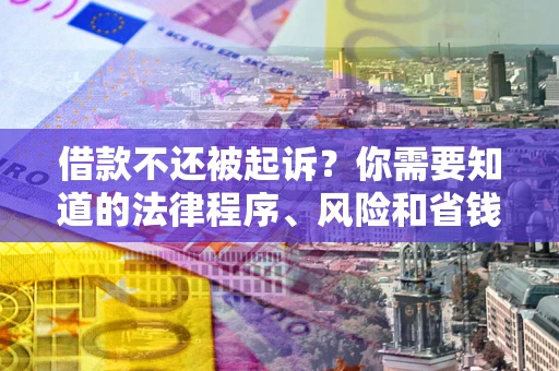 北京借款不还被起诉？你需要知道的法律程序、风险和省钱技巧